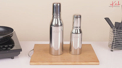 DripLock : Premium Steel Oil Dispenser Bottle